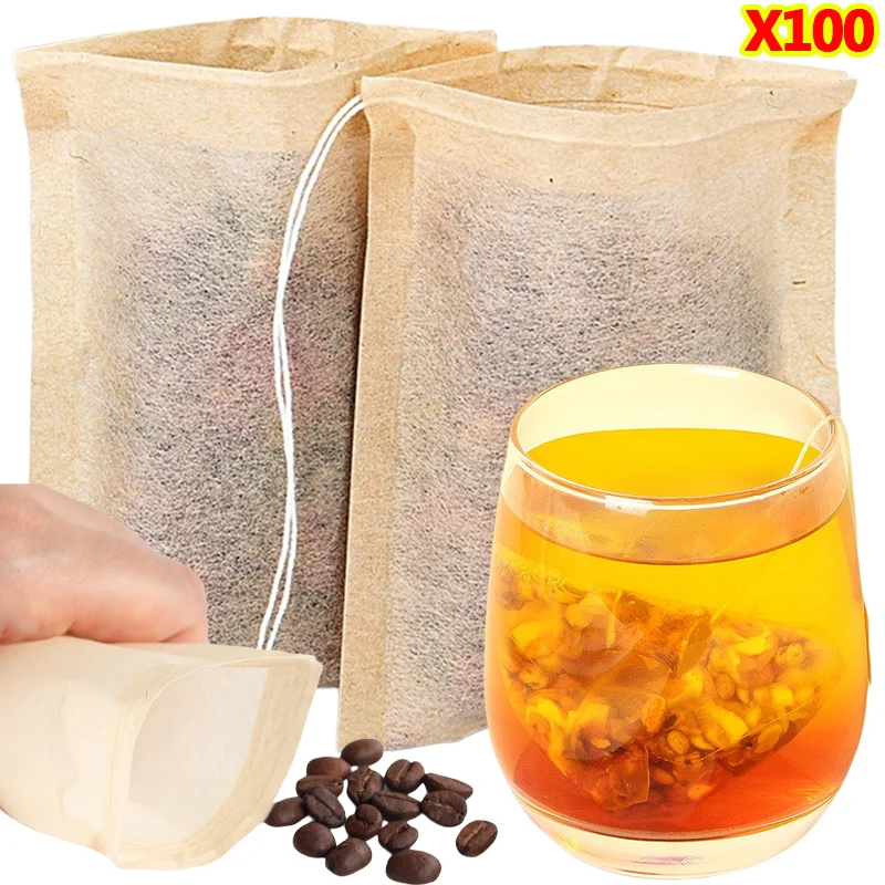 100Pcs Teabags with Drawstring - Herbal Tea review and price