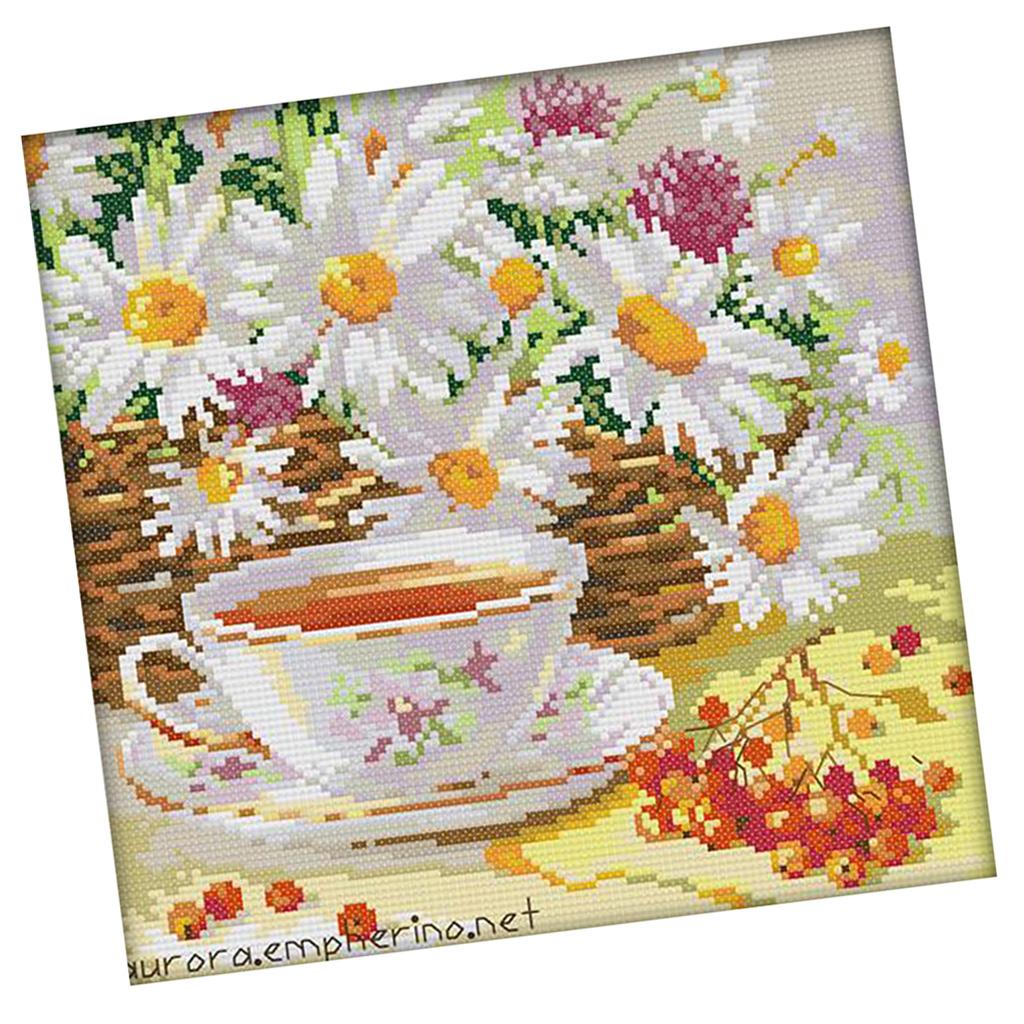Cross Stitch Printed Canvas Ch - Chamomile Tea review and price