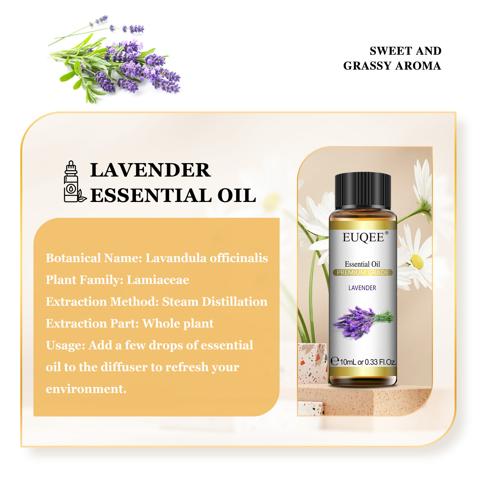EUQEE 10ml Pure Natural Essent - Lavender Oil review and price