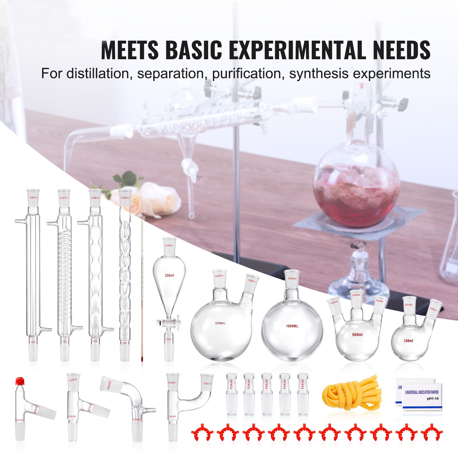 Lab Distillation Kit, 3.3 Boro - Essential Oils review and price