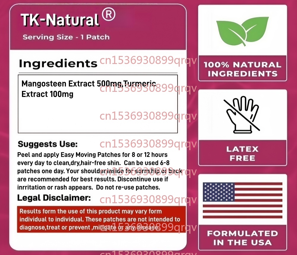 30 Patches Mangosteen + Turmer - Turmeric review and price