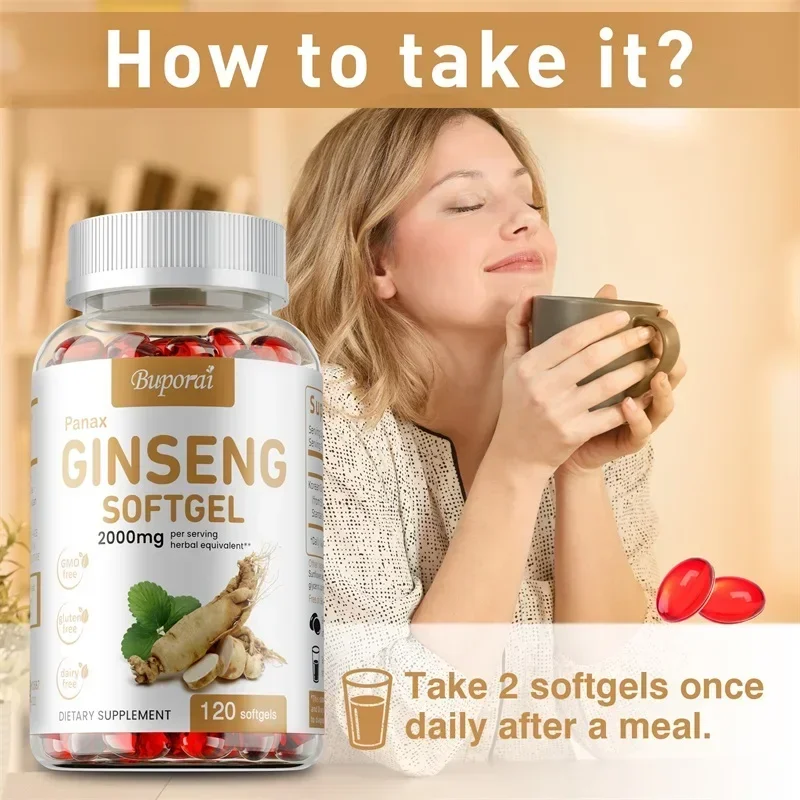 Red Panax Ginseng Capsules - f - Ginger Tea review and price
