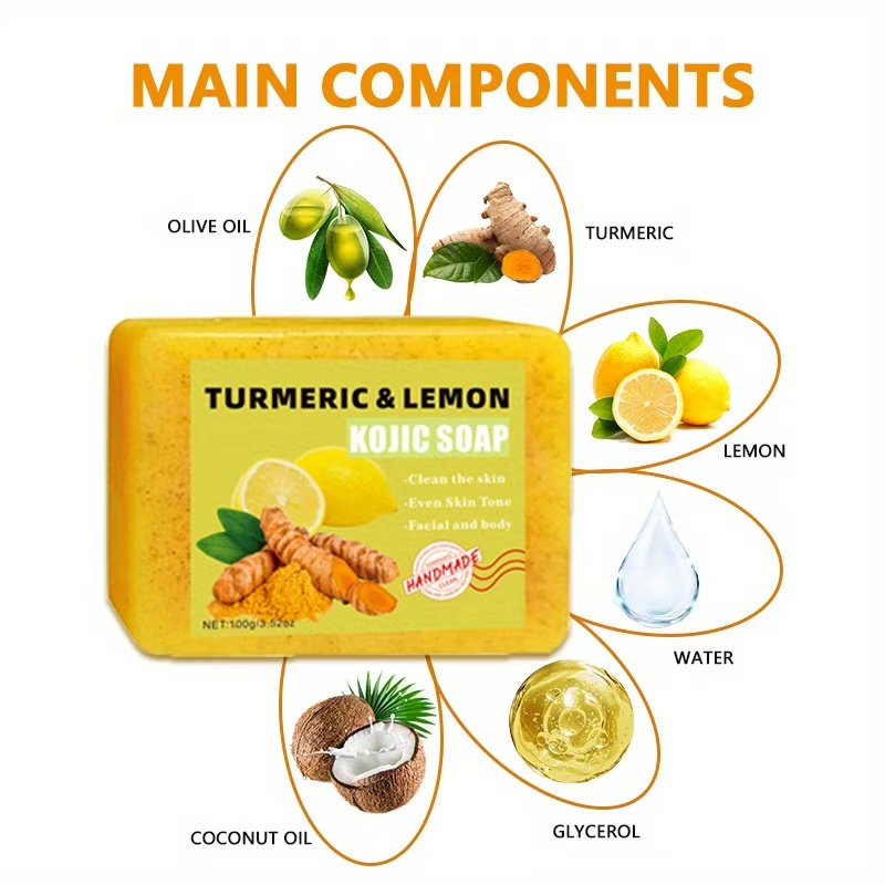 2PCS Turmeric Citric Acid Soap - Turmeric review and price